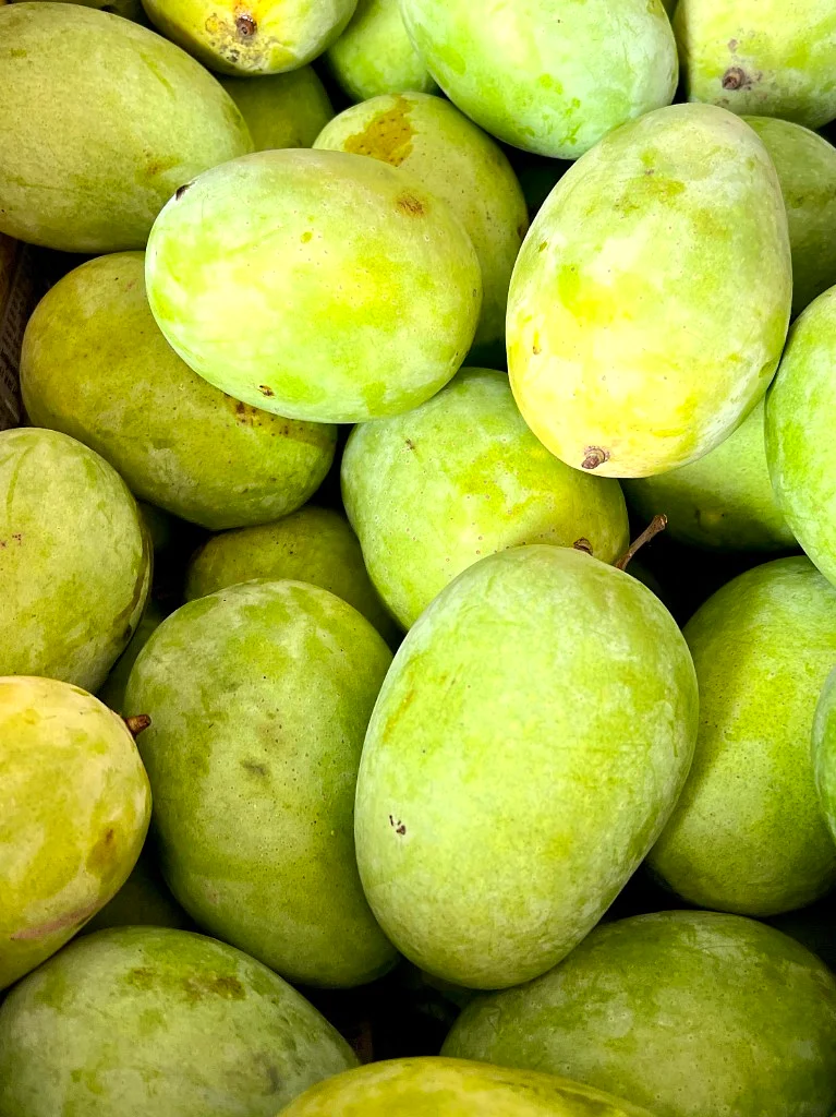 Fresh Bhagalpur Dudhia Malda Mangoes - Crate view